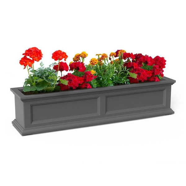 Fairfield 4ft Window Box, Graphite Grey